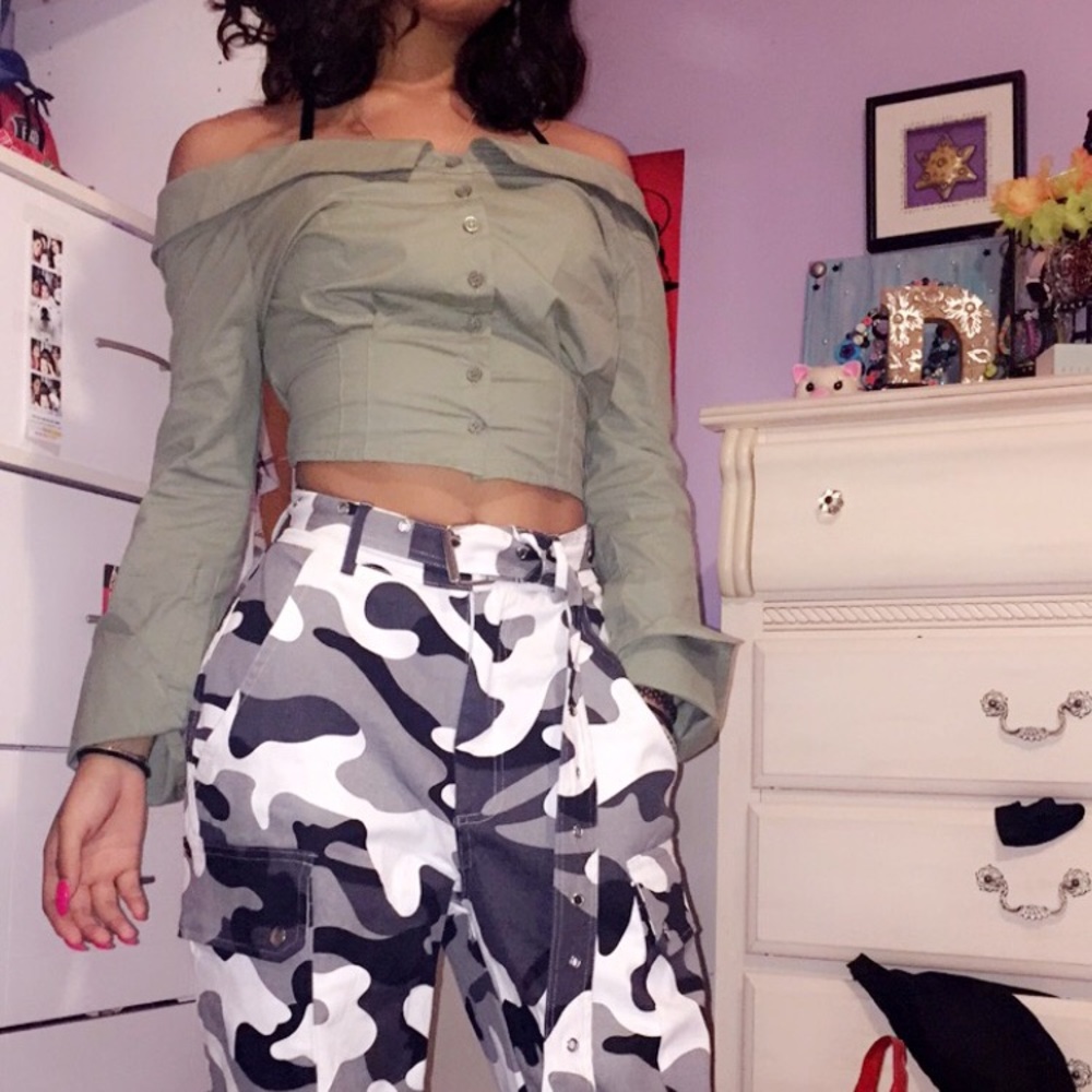 Off the shoulder blouse